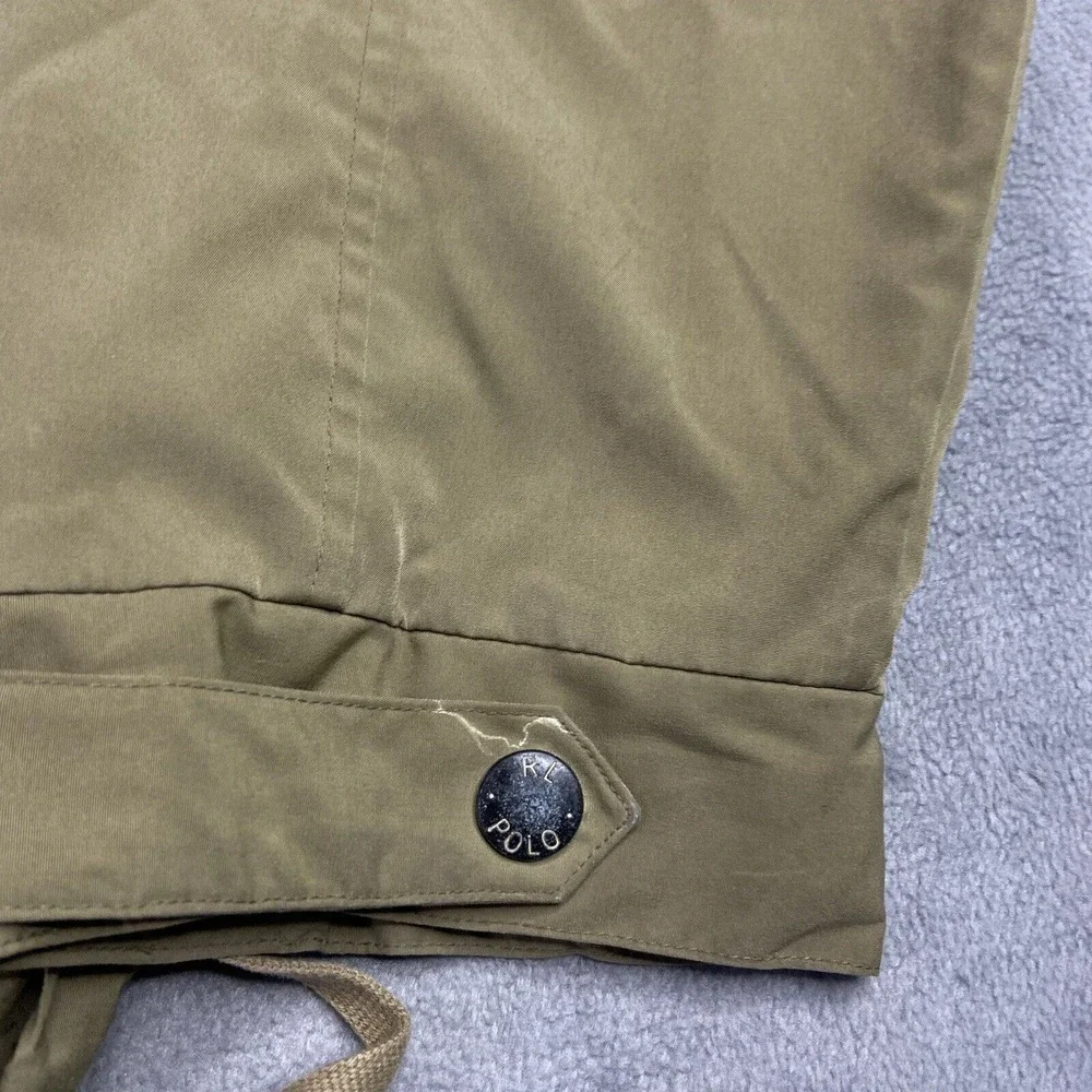 Polo Ralph Lauren Jacket Mens XL Khaki Bi Swing‎ Mesh Lined Windbreaker Outdoor